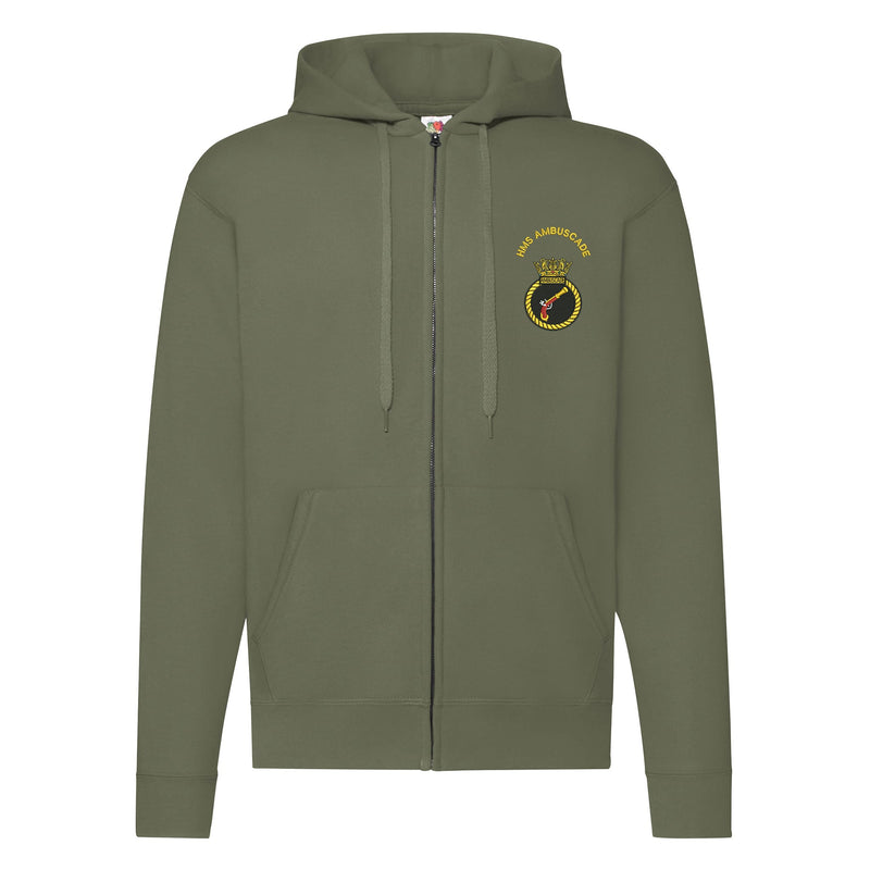 HMS Ambuscade Zipped Hoodie