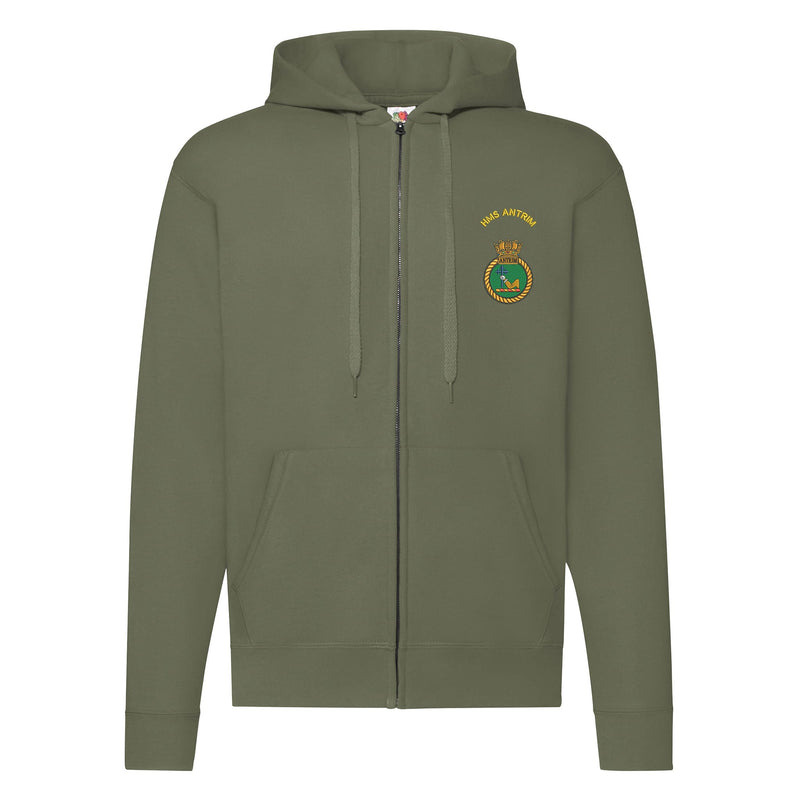 HMS Antrim Zipped Hoodie