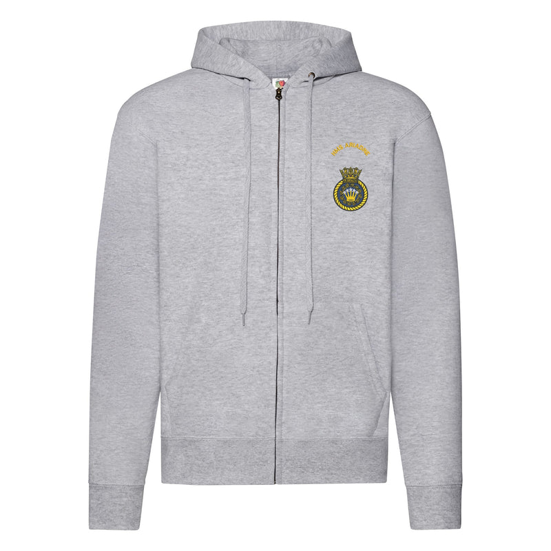 HMS Ariadne Zipped Hoodie