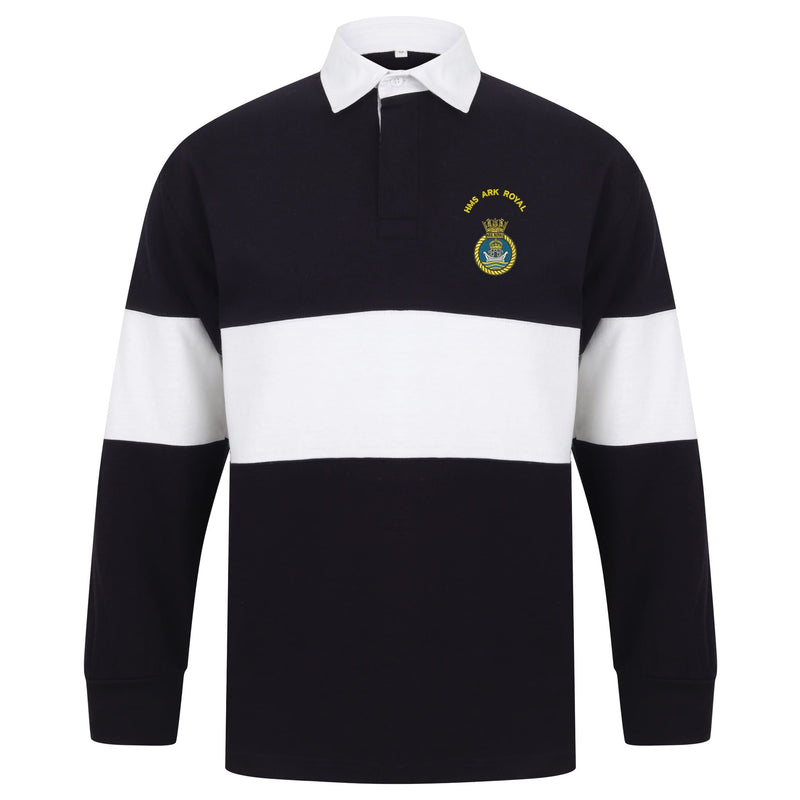 HMS Ark Royal Long Sleeve Panelled Rugby Shirt