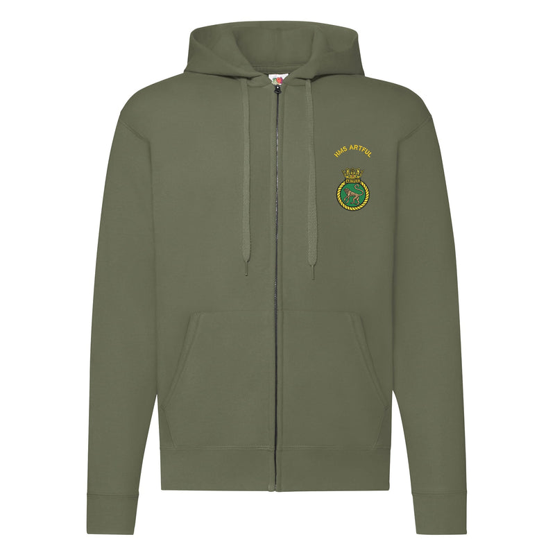 HMS Artful Zipped Hoodie