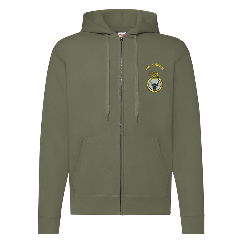 HMS Aurochs Zipped Hoodie