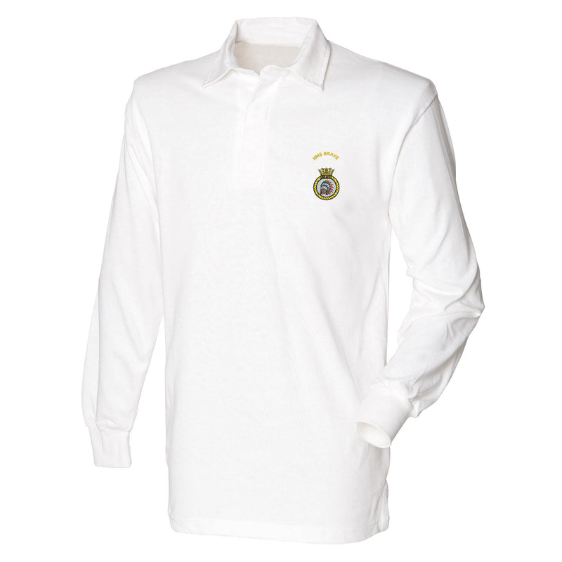 HMS Brave Long Sleeve Rugby Shirt