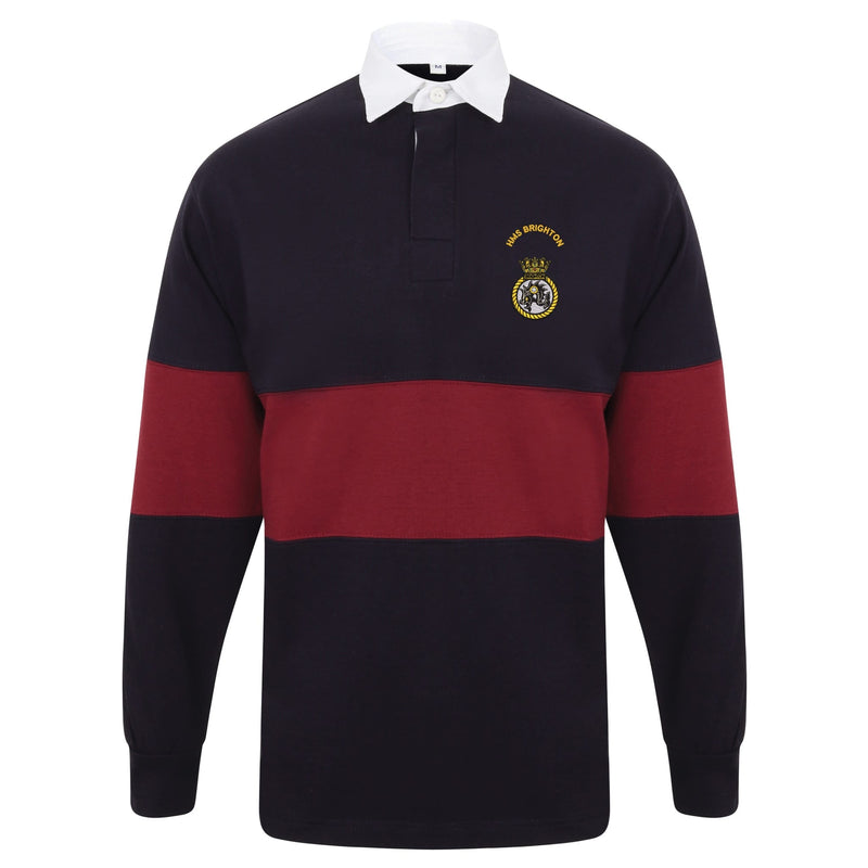 HMS Brighton Long Sleeve Panelled Rugby Shirt