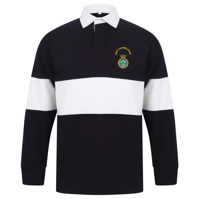 HMS Campbeltown Long Sleeve Panelled Rugby Shirt