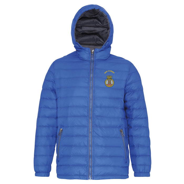 HMS Cardiff Hooded Contrast Padded Jacket