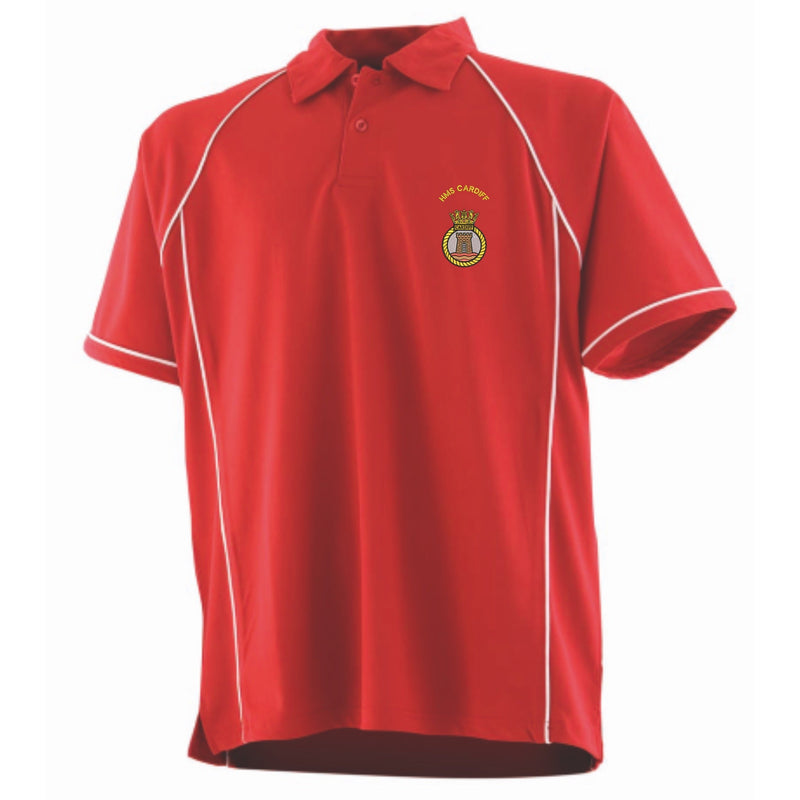 HMS Cardiff Performance Polo