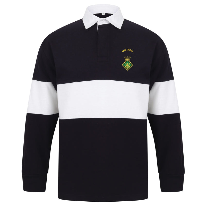 HMS Ceres Long Sleeve Panelled Rugby Shirt