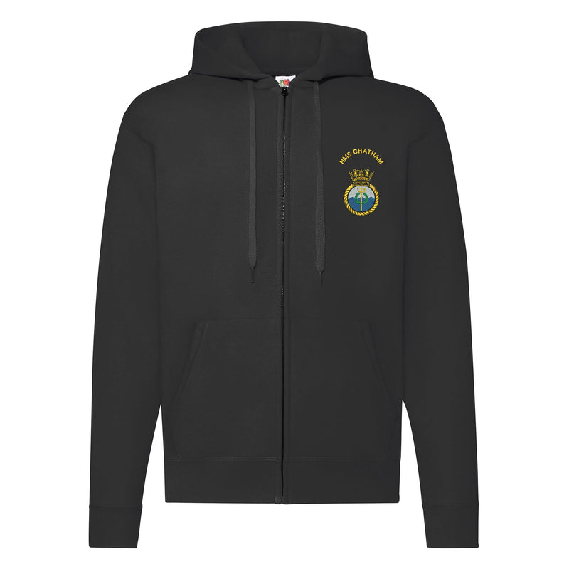 HMS Chatham Zipped Hoodie