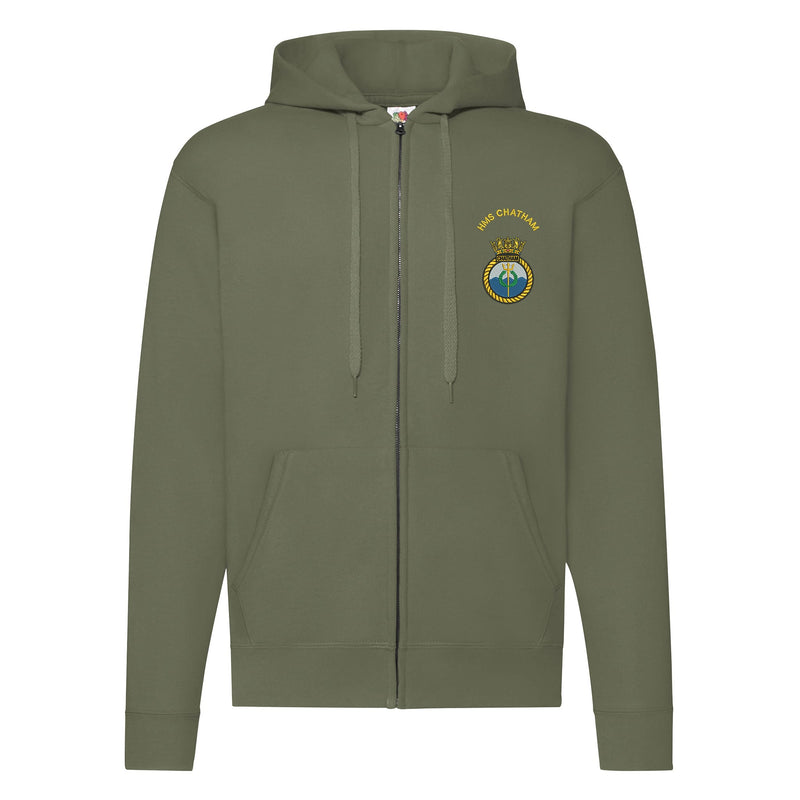 HMS Chatham Zipped Hoodie