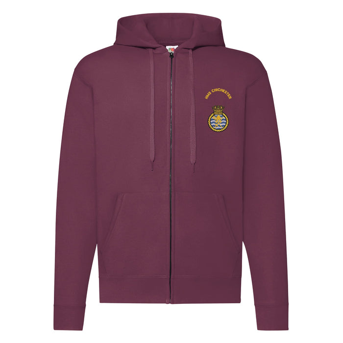 HMS Chichester Zipped Hoodie