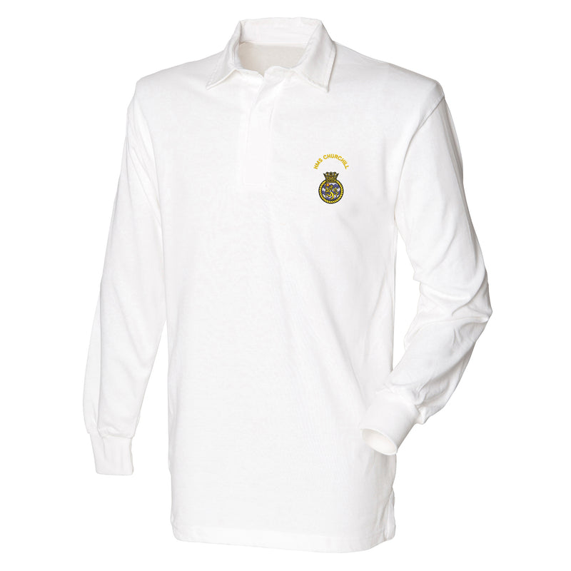 HMS Churchill Long Sleeve Rugby Shirt