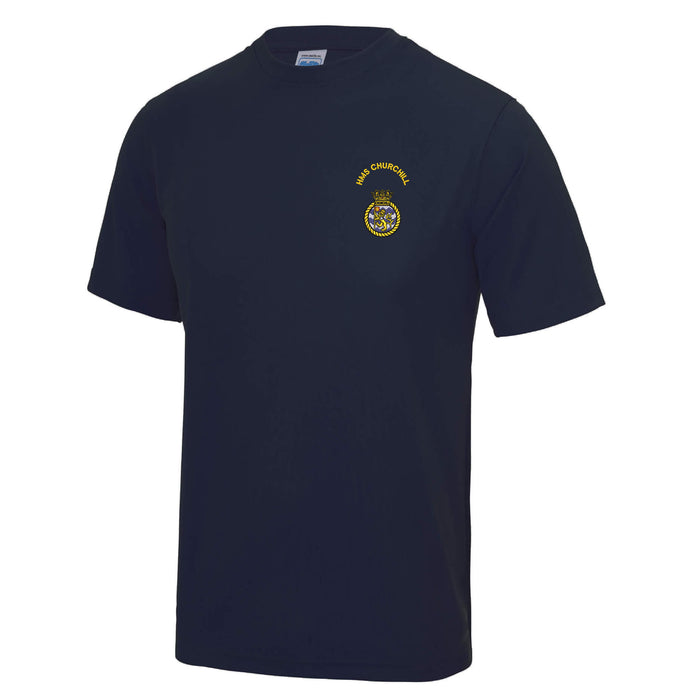 HMS Churchill Polyester T-Shirt