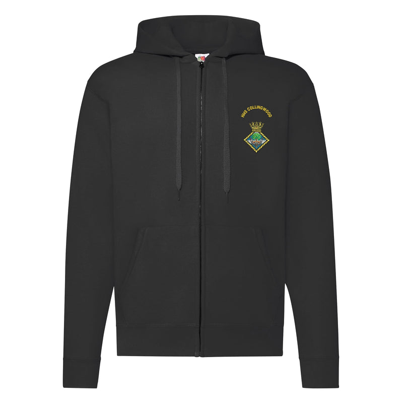 HMS Collingwood Zipped Hoodie