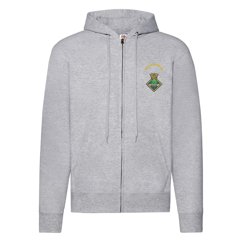 HMS Collingwood Zipped Hoodie