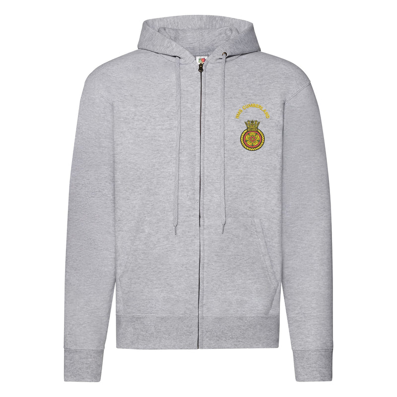 HMS Cumberland Zipped Hoodie