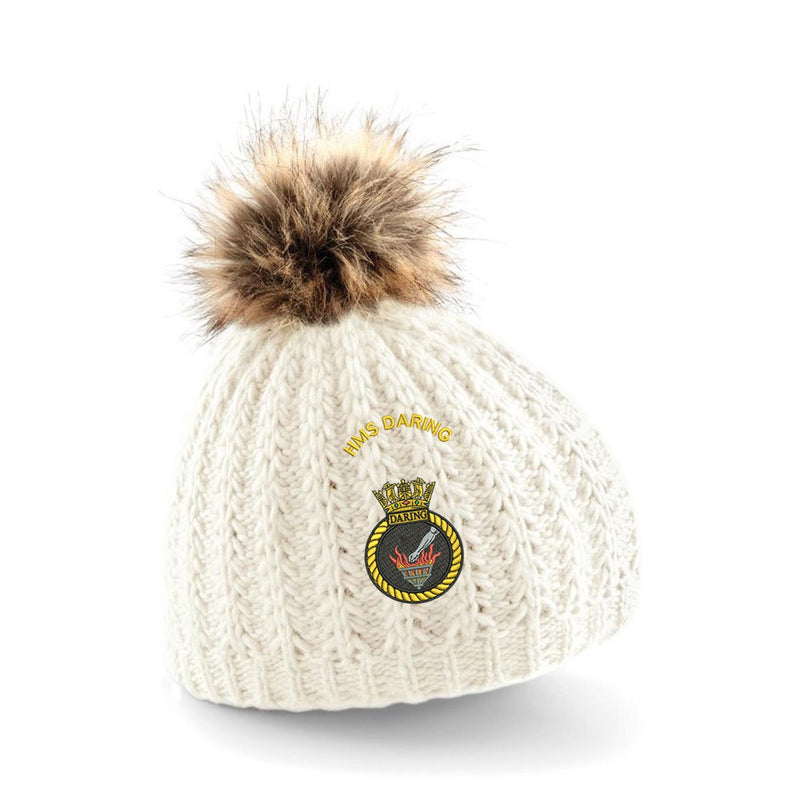 HMS Daring Pom Pom Beanie Hat