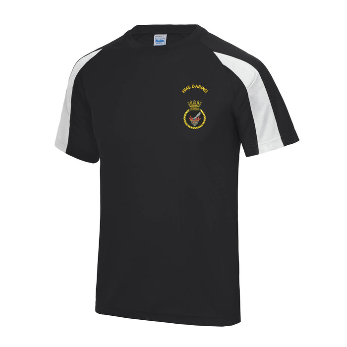 HMS Daring Contrast Polyester T-Shirt