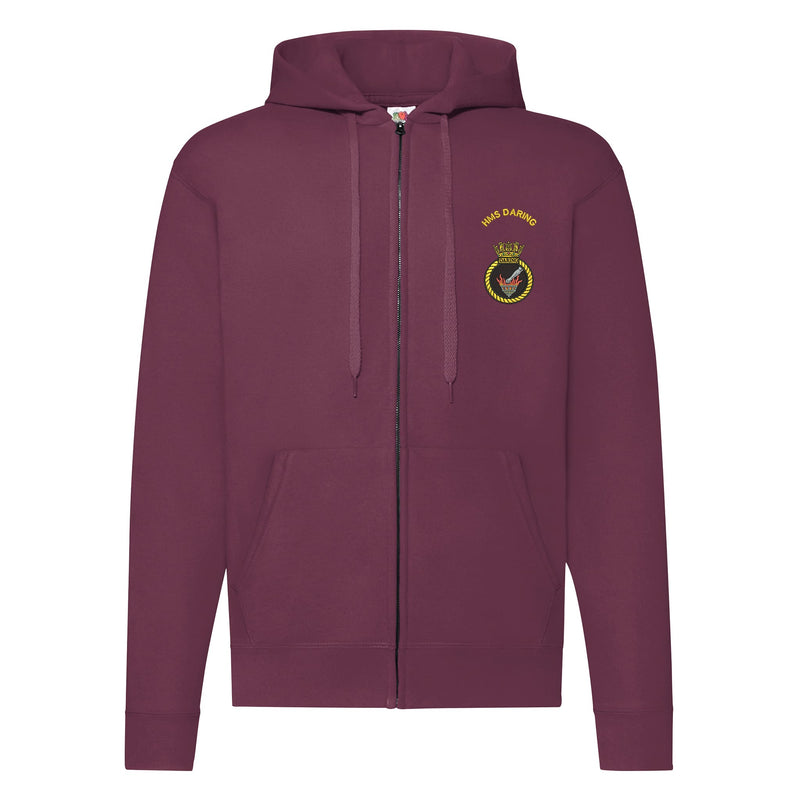 HMS Daring Zipped Hoodie