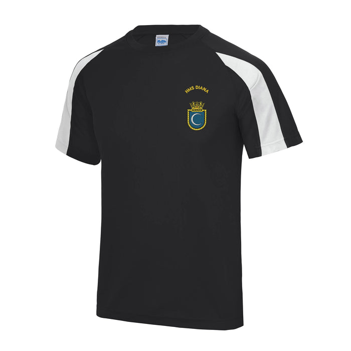 HMS Diana Contrast Polyester T-Shirt