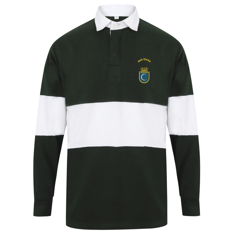 HMS Diana Long Sleeve Panelled Rugby Shirt