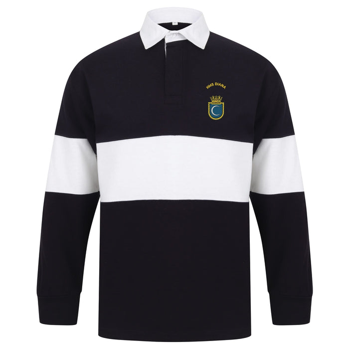 HMS Diana Long Sleeve Panelled Rugby Shirt