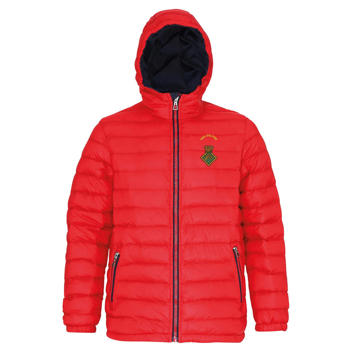 HMS Dolphin Hooded Contrast Padded Jacket