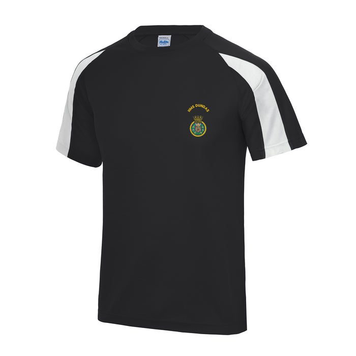 HMS Dundas Contrast Polyester T-Shirt