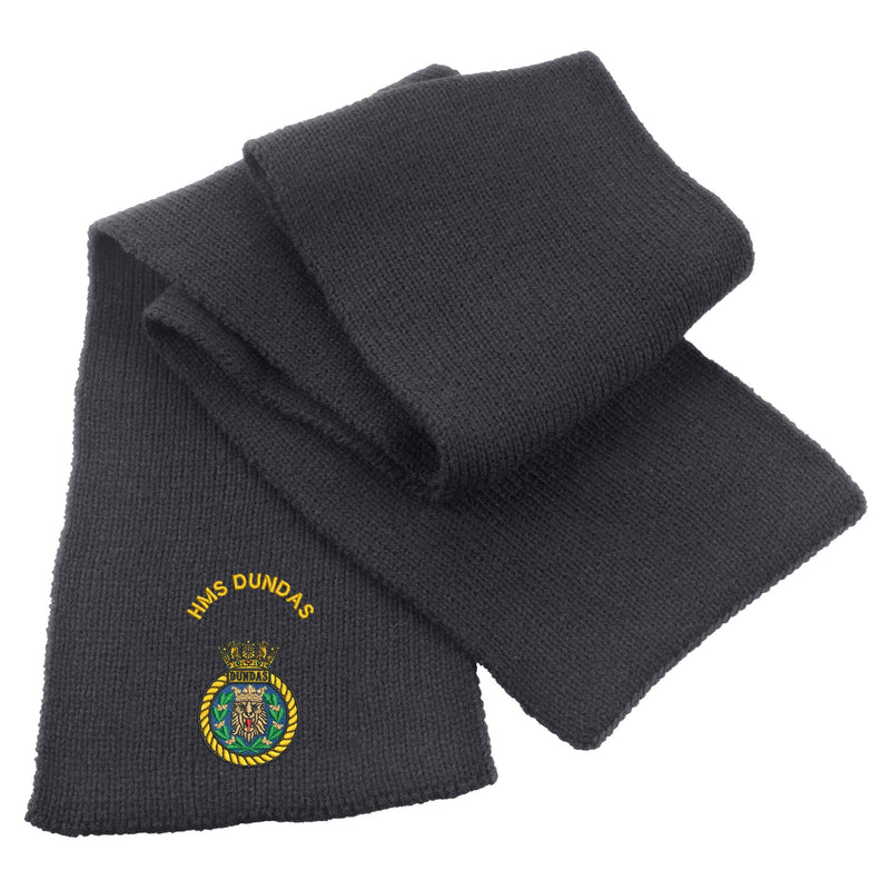 HMS Dundas Heavy Knit Scarf