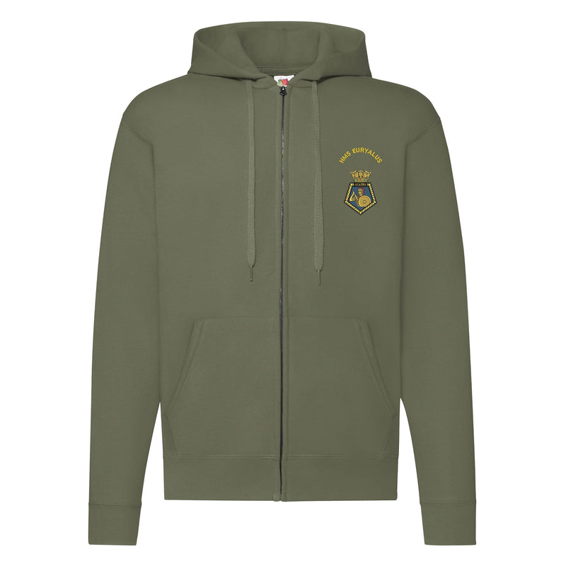 HMS Euryalus Zipped Hoodie