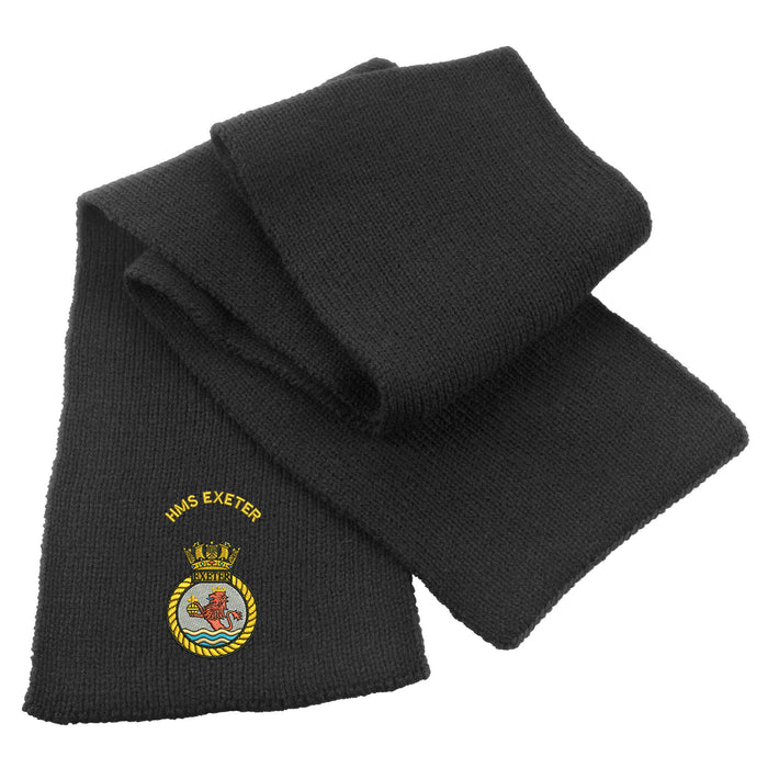 HMS Exeter Heavy Knit Scarf