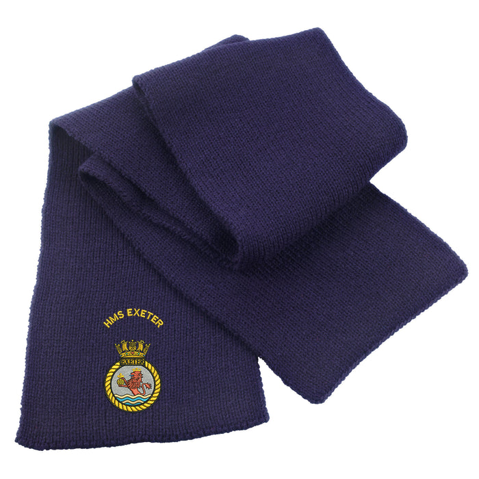 HMS Exeter Heavy Knit Scarf