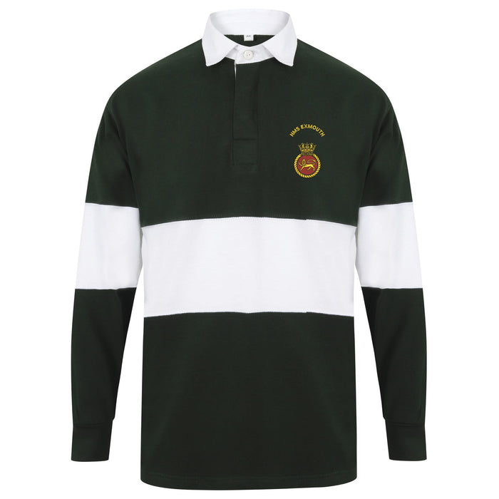 HMS Exmouth Long Sleeve Panelled Rugby Shirt