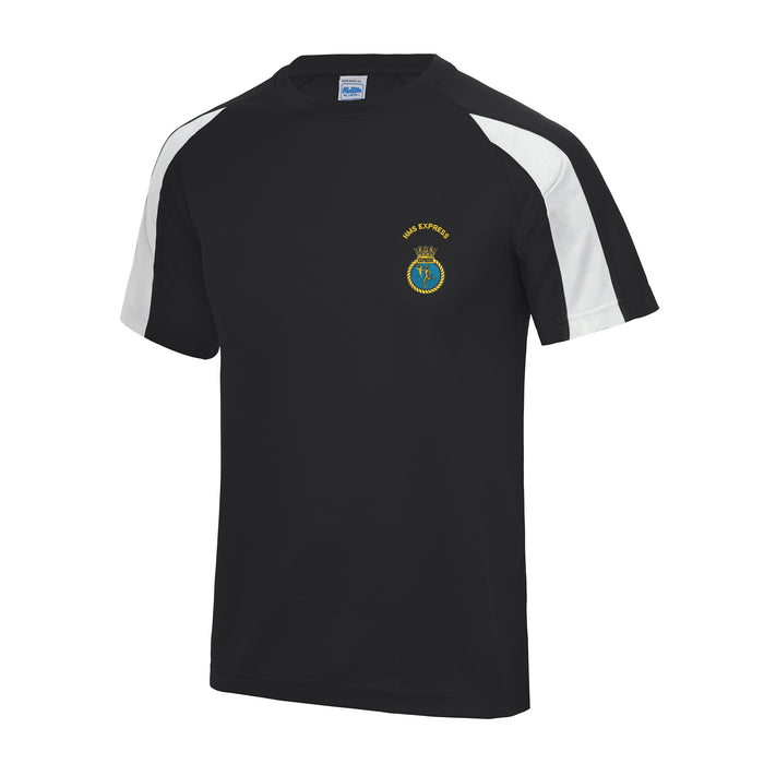 HMS Express Contrast Polyester T-Shirt