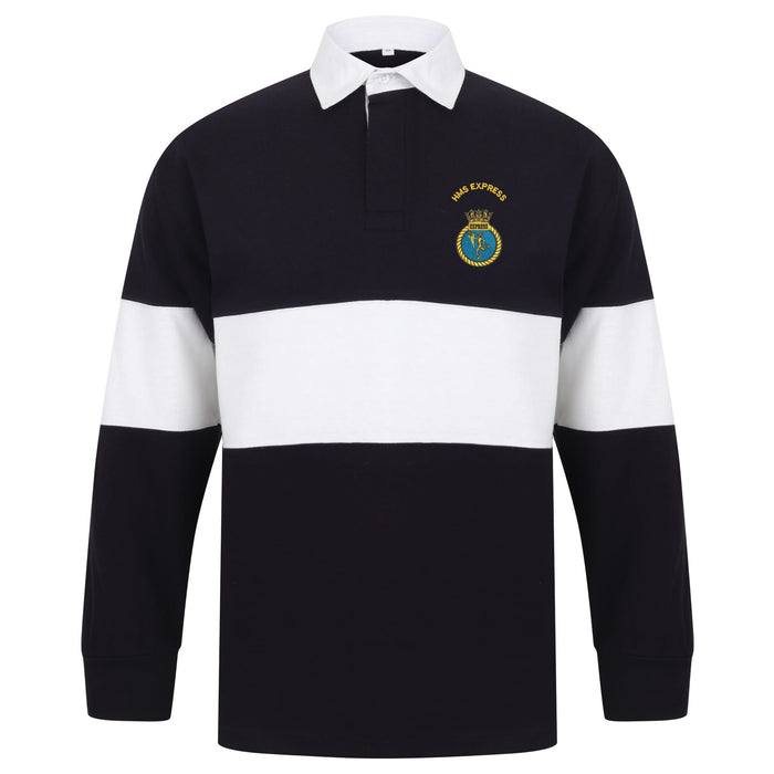 HMS Express Long Sleeve Panelled Rugby Shirt