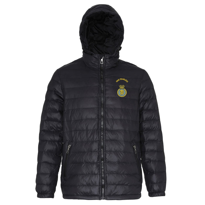 HMS Fearless Hooded Contrast Padded Jacket