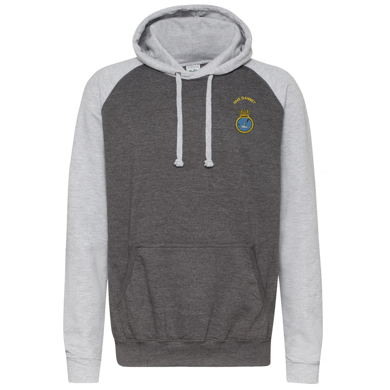 HMS Gannet Contrast Hoodie