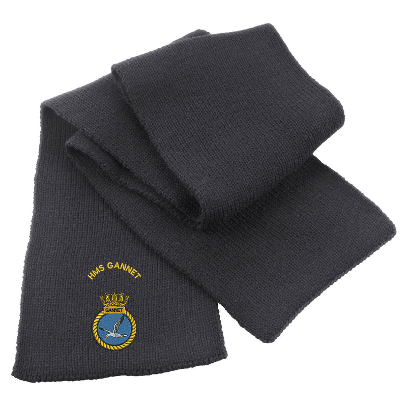 HMS Gannet Heavy Knit Scarf
