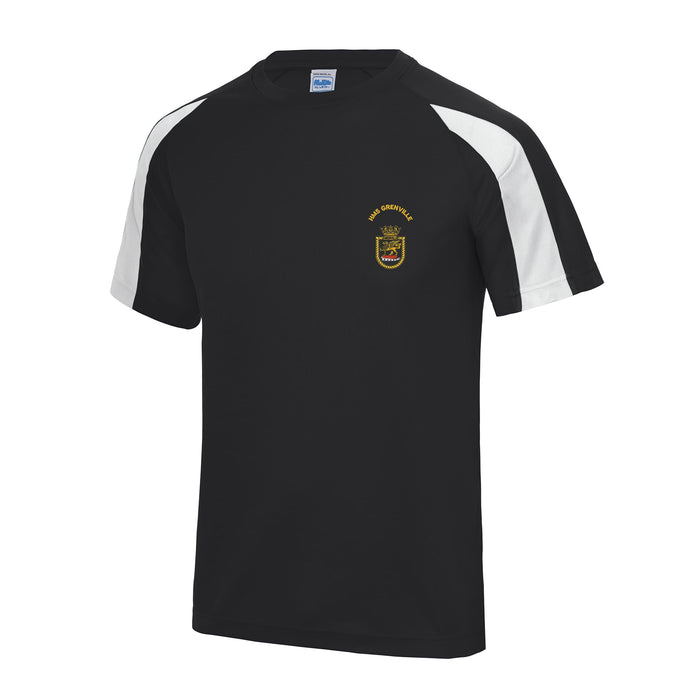 HMS Grenville Contrast Polyester T-Shirt