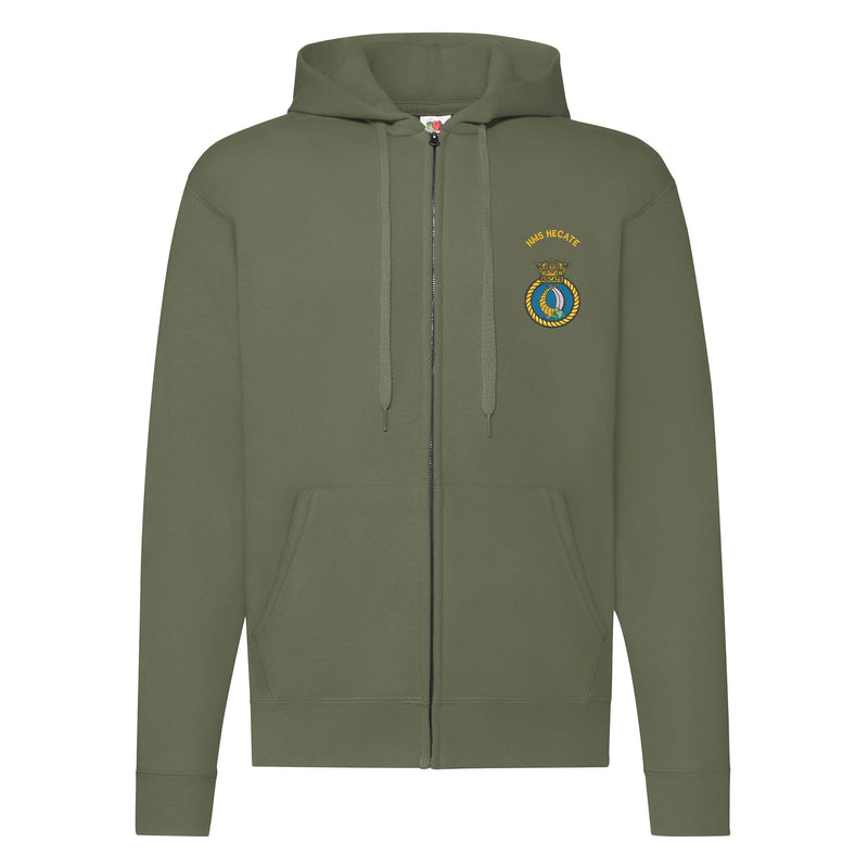 HMS Hecate Zipped Hoodie