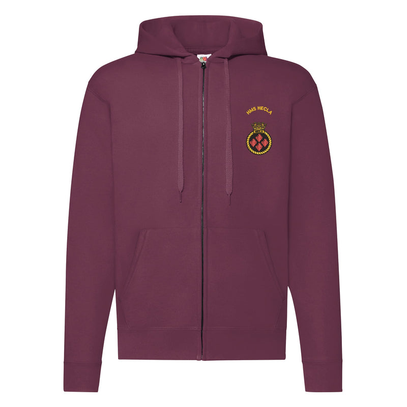 HMS Hecla Zipped Hoodie