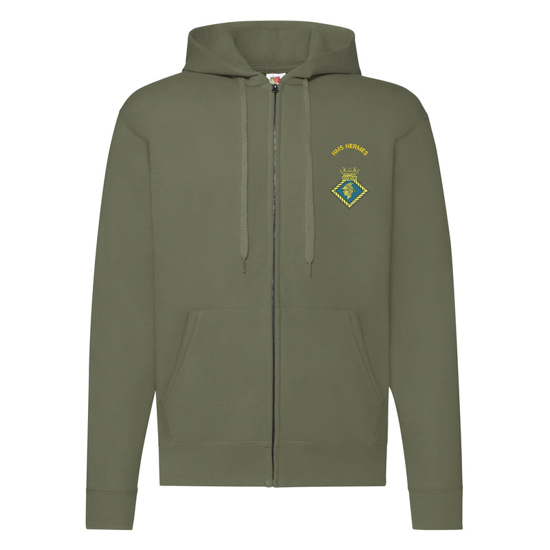 HMS Hermes Zipped Hoodie