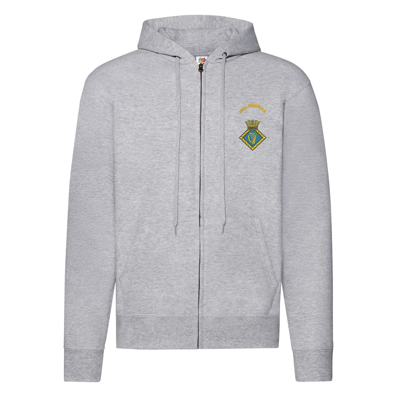 HMS Hibernia Zipped Hoodie