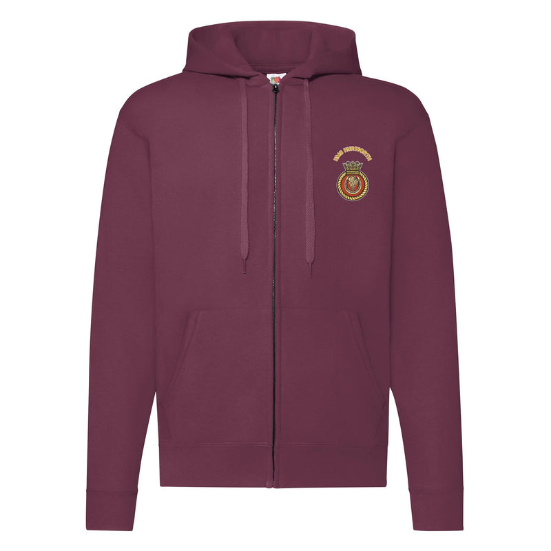 HMS Hurworth Zipped Hoodie