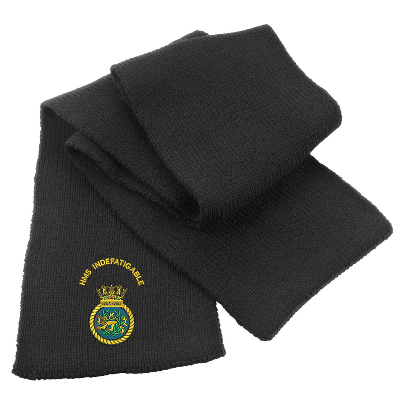 HMS Indefatigable Heavy Knit Scarf