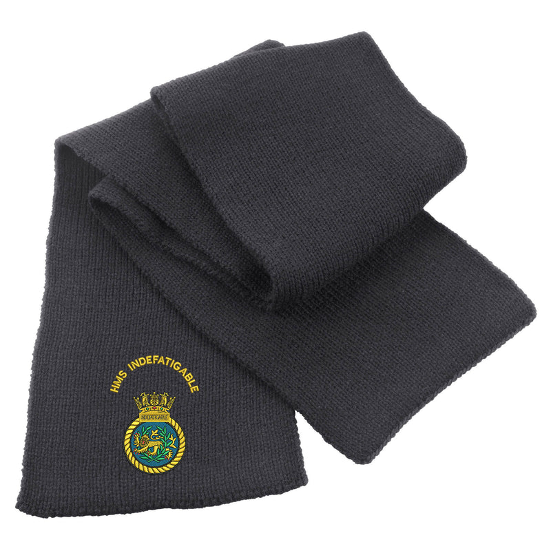 HMS Indefatigable Heavy Knit Scarf