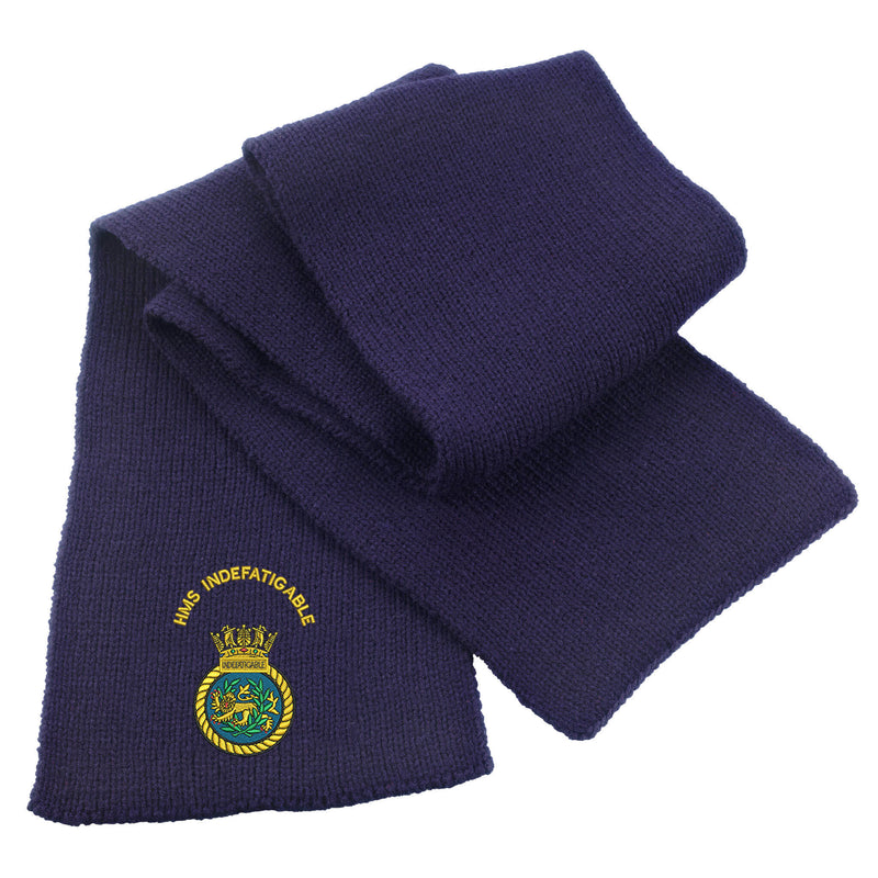 HMS Indefatigable Heavy Knit Scarf