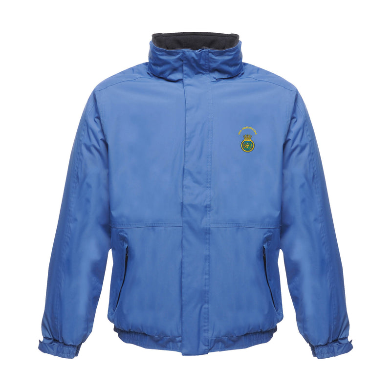 HMS Indefatigable Regatta Waterproof Jacket With Hood