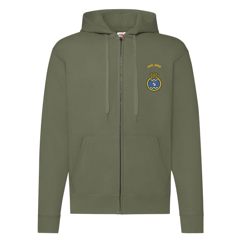 HMS Juno Zipped Hoodie