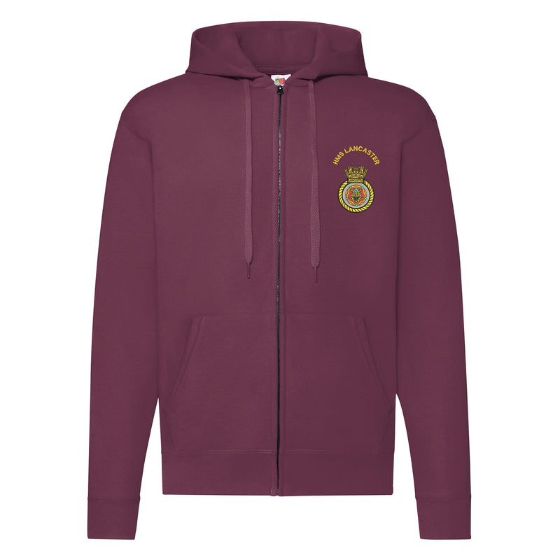 HMS Lancaster Zipped Hoodie